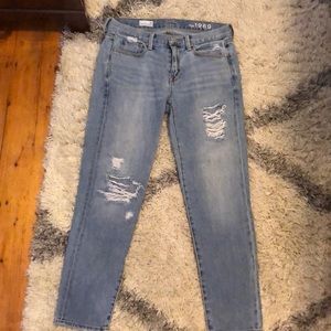 Gap jeans “sexy boyfriend” fit.